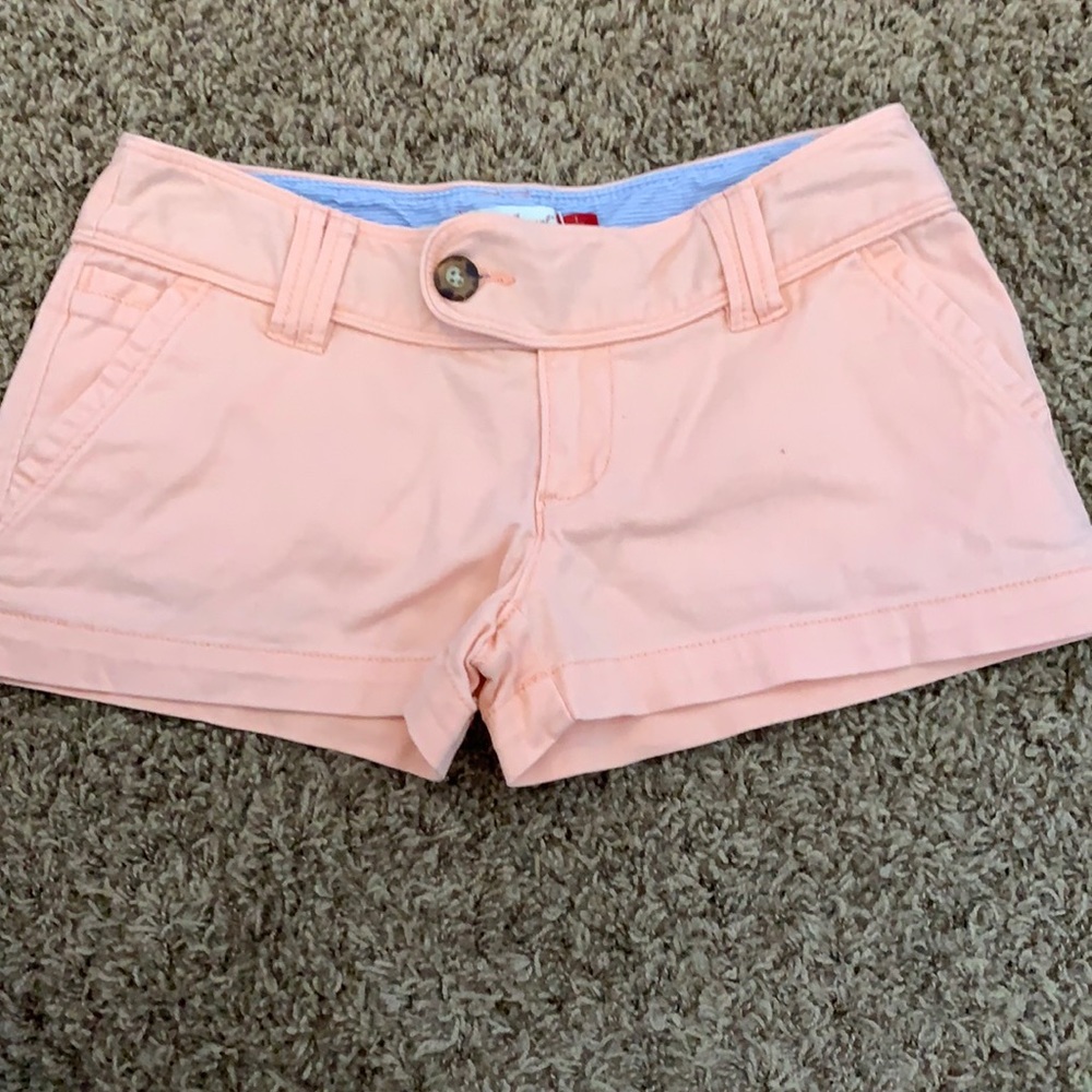 Red Camel Light Coral High Waist Women's Shorts